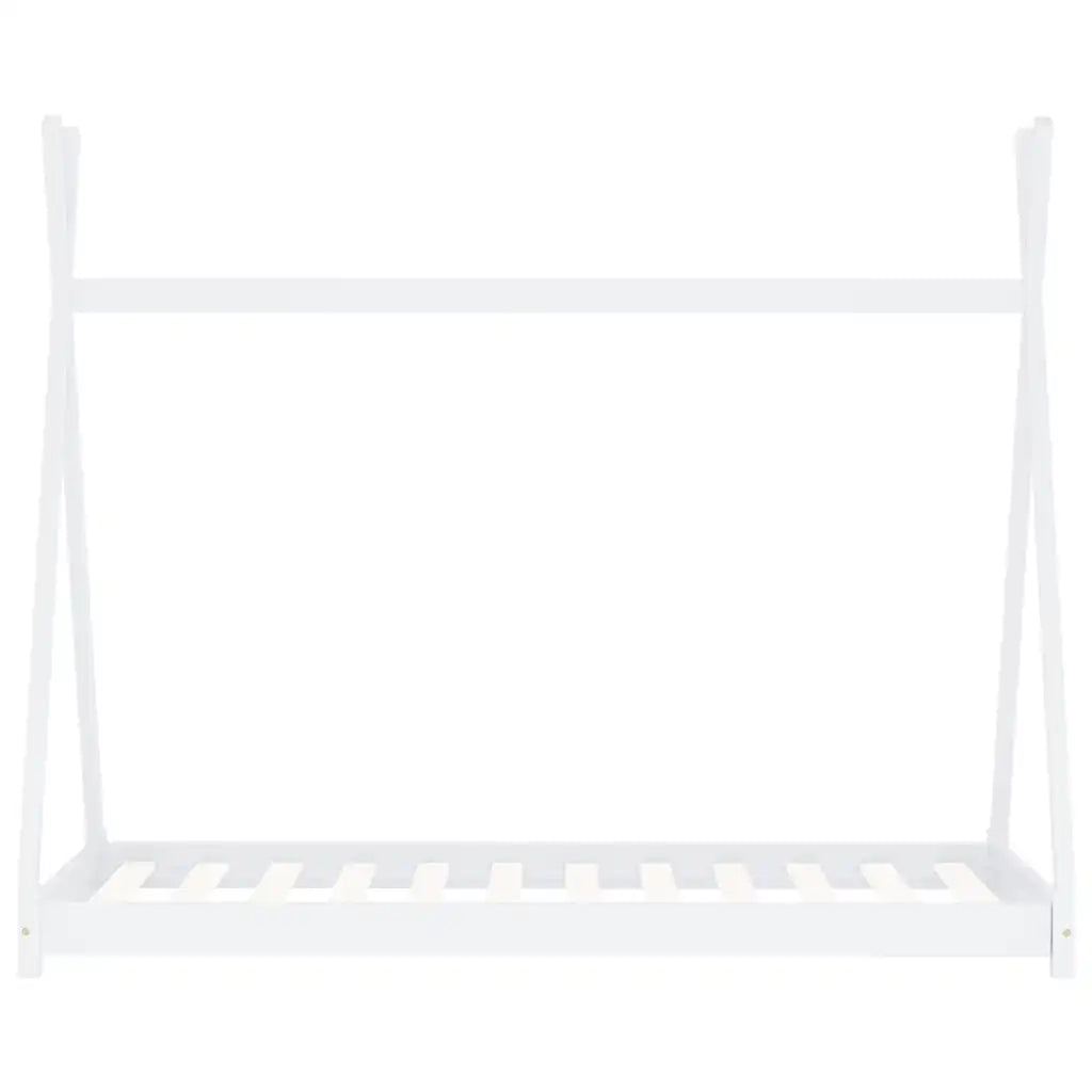 Giroletto per Bambini-Struttura Letto Bambini Bianco in Massello di Pino 90x200 cm 942684