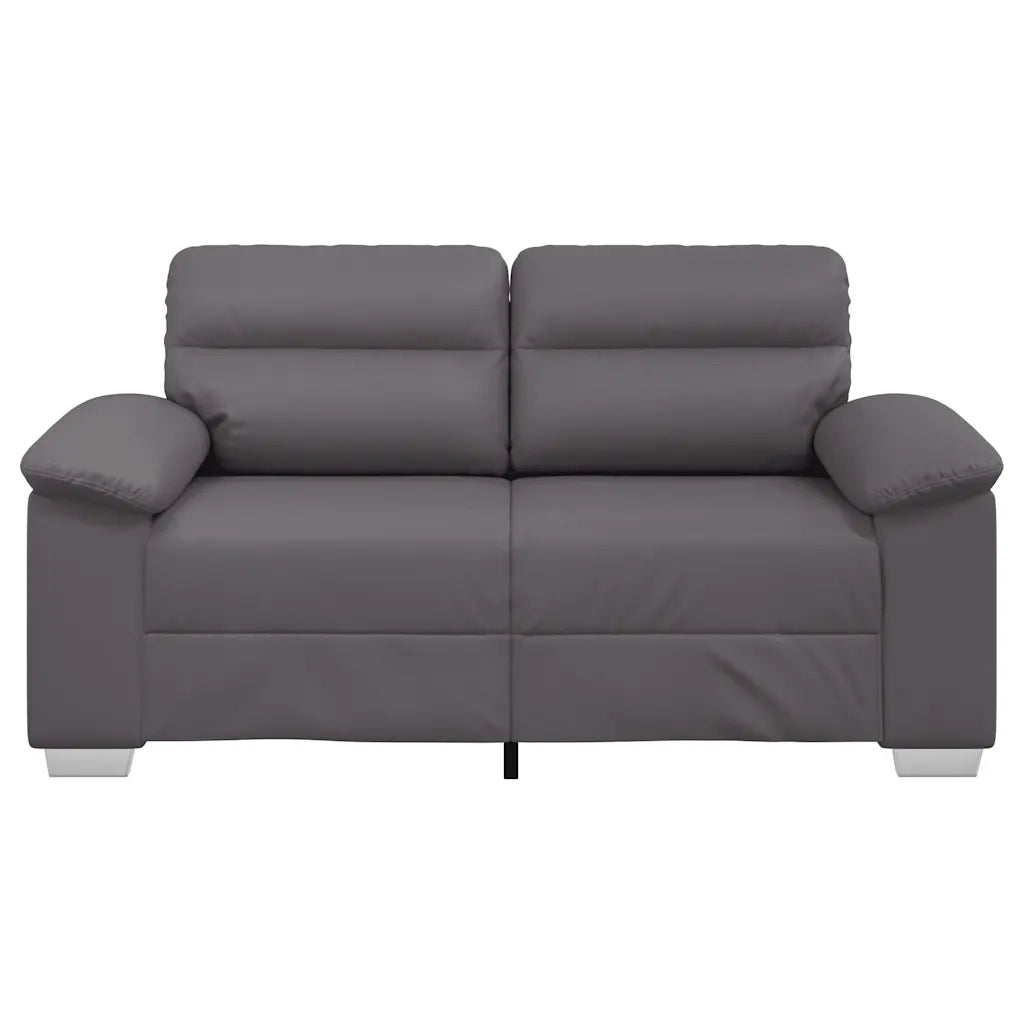 Divano a 2 posti Grigio 160x81x84 cm in Similpelle 4105334