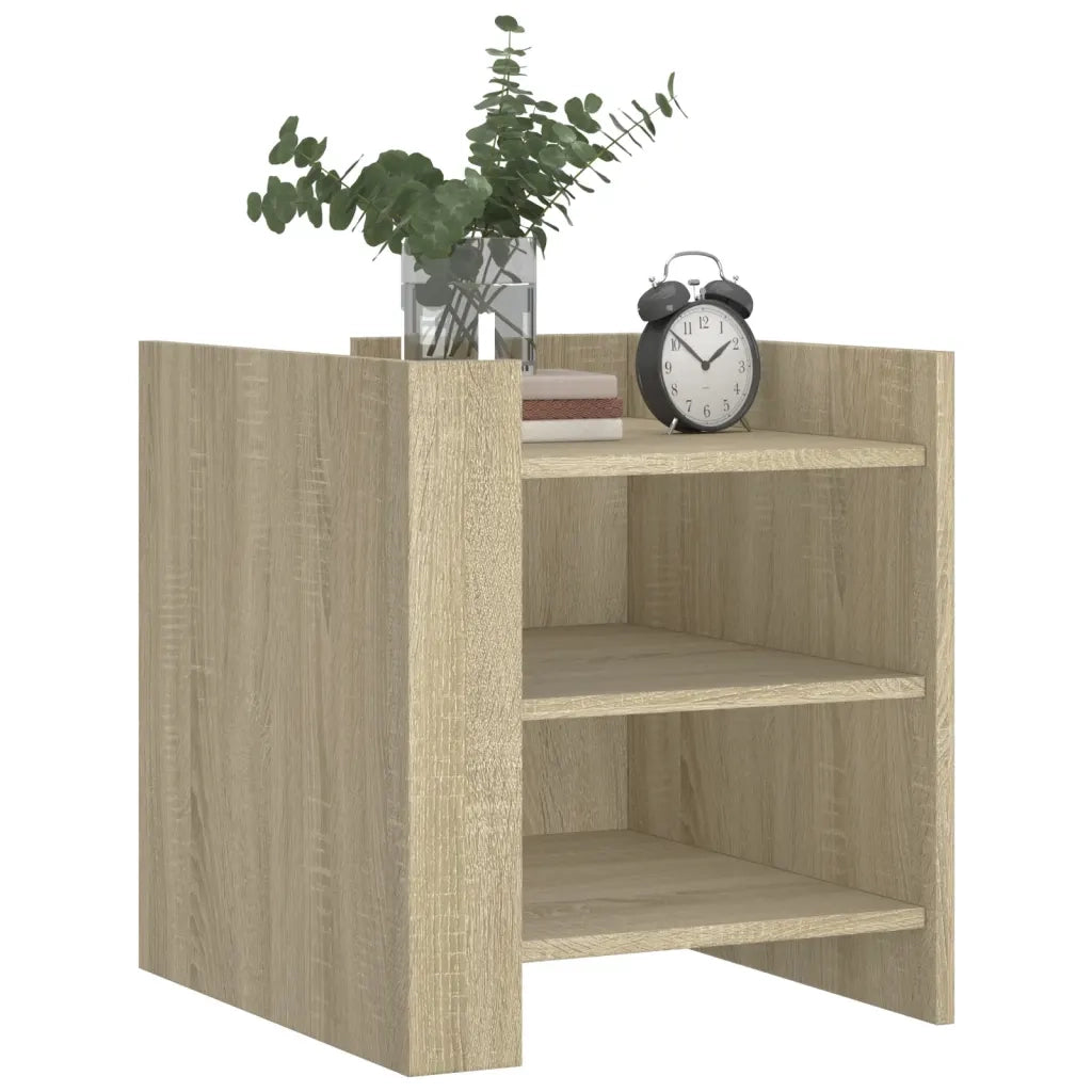 Comodino | Armadio da Notte | Mobiletto da notte Rovere Sonoma 45x50x50 cm in Legno Multistrato