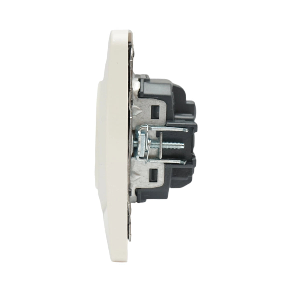 Presa schuko da incasso bianca 220V, 16A, PC 80x80mm