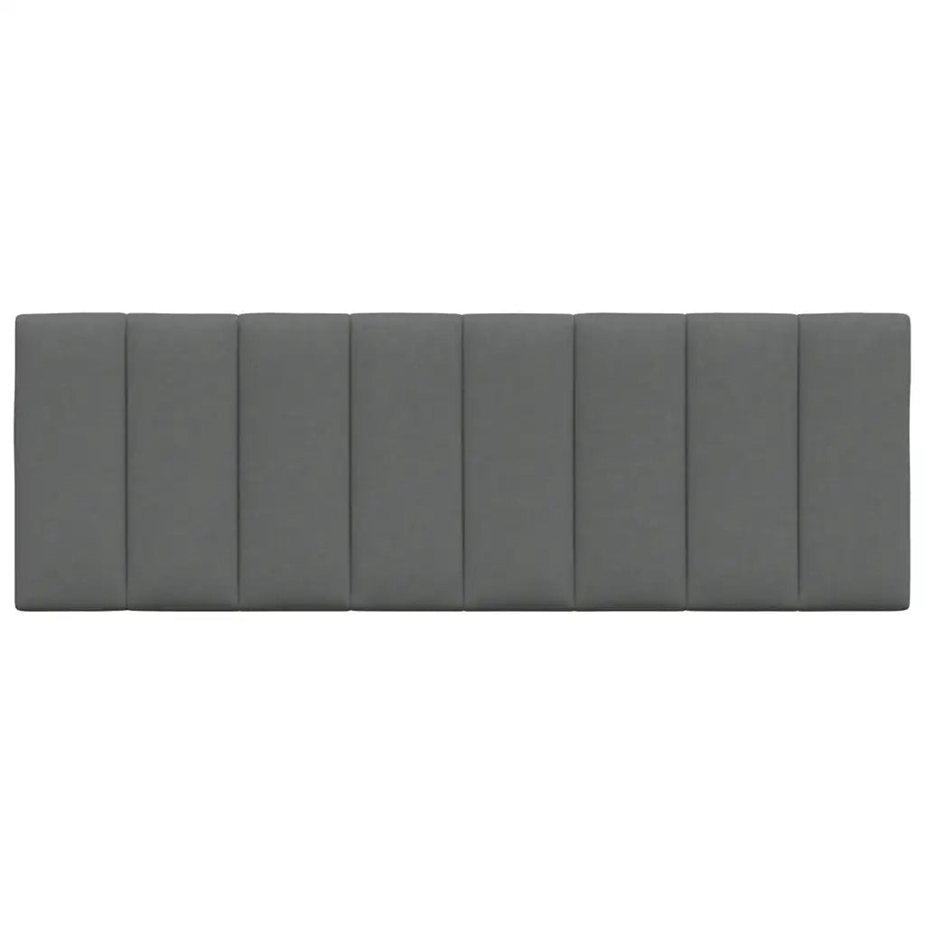 Cuscino Testiera Hanko Grigio Scuro 140 cm in Tessuto 4019164