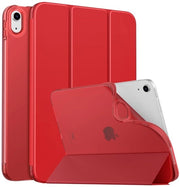 Copri iPad 10a Generazione - 10.9 pollici - Rood - Con funzione di appoggio - Vetro trasparente - Protezione per iPad 10a Generazione