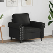Divano Sedia-Poltrona Nera 60 cm in Similpelle 484918