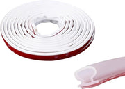 Afdichtingsstrip per deformazione per porte - D - anti-urto - autoadesivo - isolante acustico - tocco - adatto per aperture da 3 a 55 mm - bianco