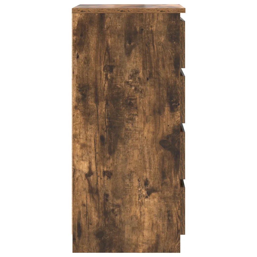 Credenza Rovere Fumo 37,5x35x76 cm in Legno Multistrato 861755