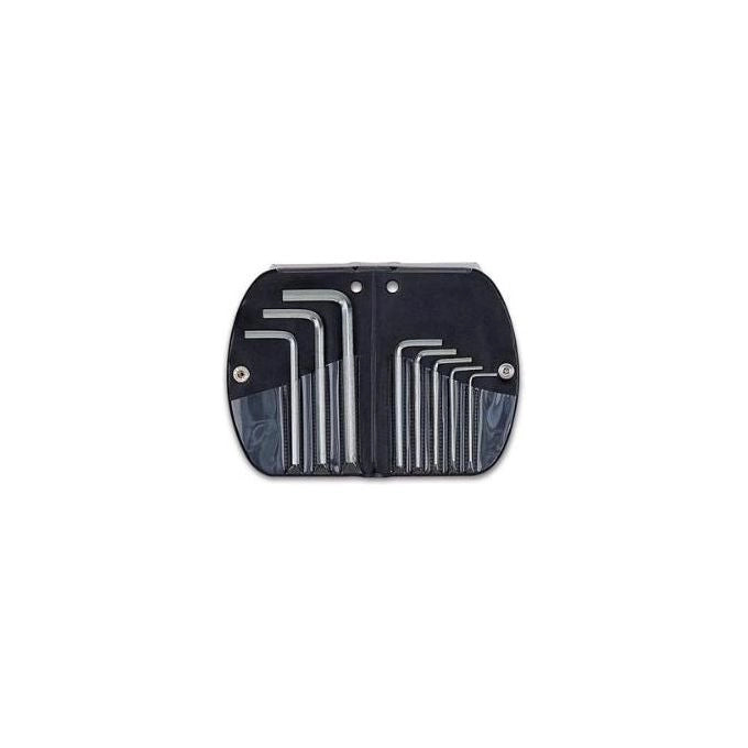 USAG 280 P-SE12 Serie di 12 Chiavi a Brugola Maschio Esagonale Piegate in Acciaio al Cromo Vanadio Finitura Zincocromata colore Nero