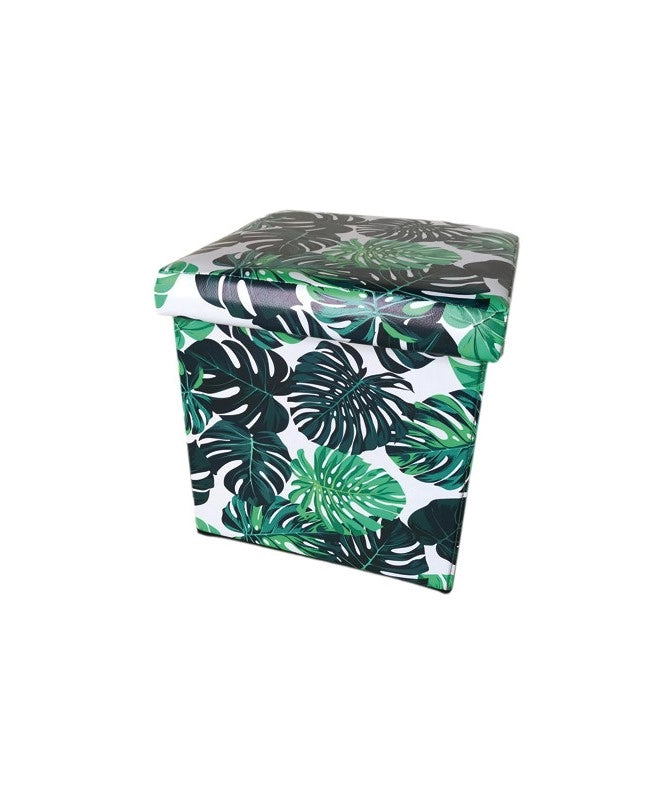 PUFF CUBO PIEGH. FOGLIE