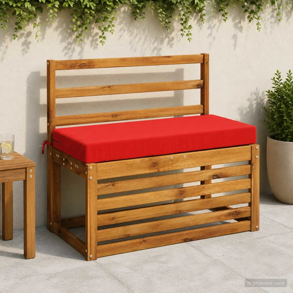 Cuscino per panchina SOEST 100% Poliestere Rosso 60 x 40 x 8 cm 949536