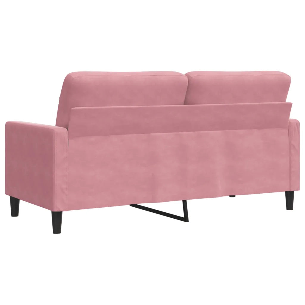 Divano a 2 Posti-Sofa 2 Posti Rosa 140 cm in Velluto 499142