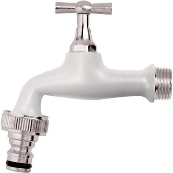 Arredamento esterno per giardino 1/2 x 3/4 pollici maniglia in ottone per esterno - bianco - supporto per cinturone - per giardino