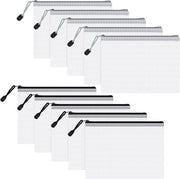 Documenti con Chiusura a Ritaglio A5 Chiusura a Ritaglio Documenti per Carte Archiviate Bonifici 10 Pezzi Nero Grigio