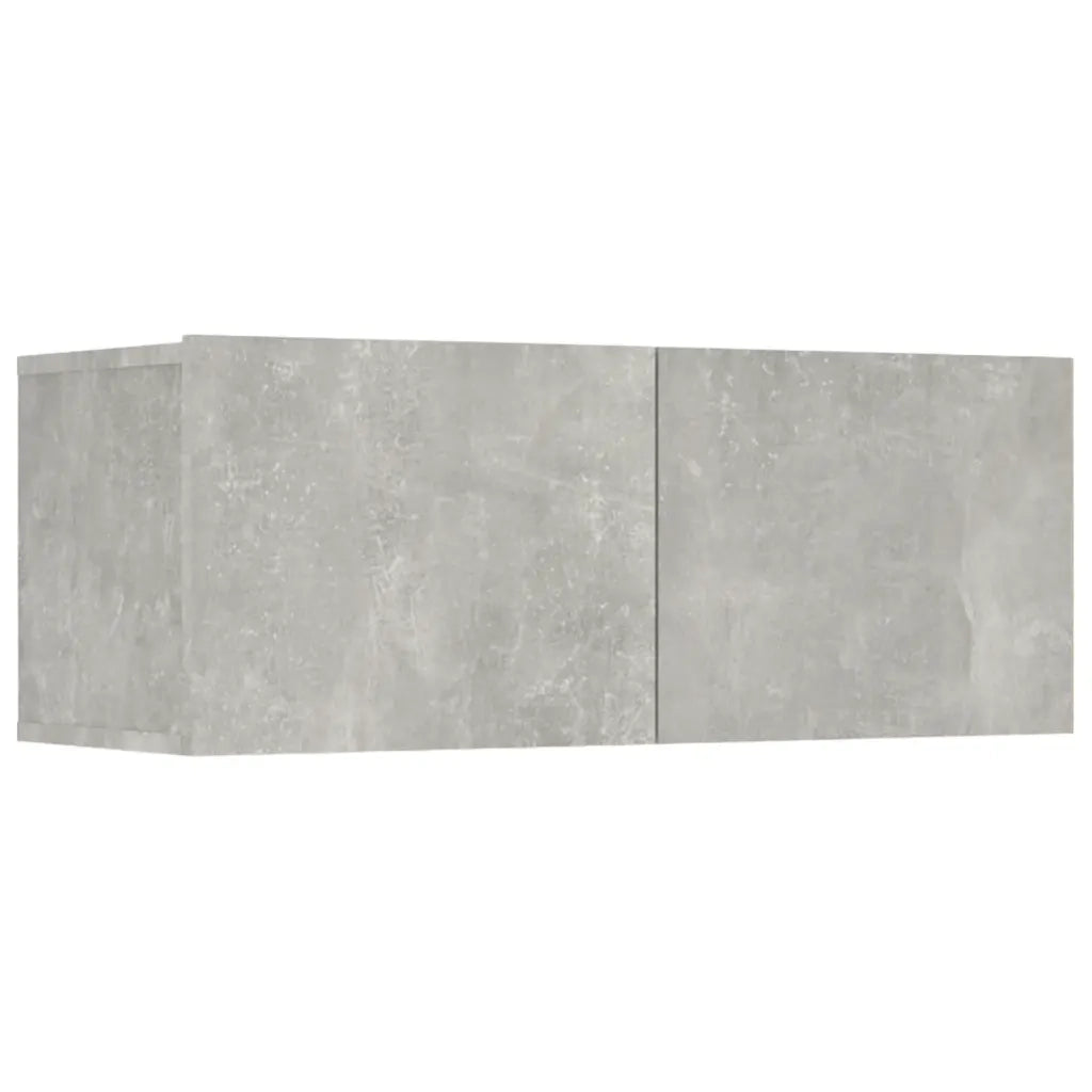 Set Mobili Porta TV 8pz | Armadietto TV | Mobile Porta TV Grigio Cemento in Legno Multistrato