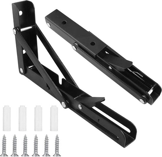 Sostegno pieghevole resistente con acciaio inossidabile - supporto professionale per tavolo - tavola - divano (25 cm 2 pezzi)