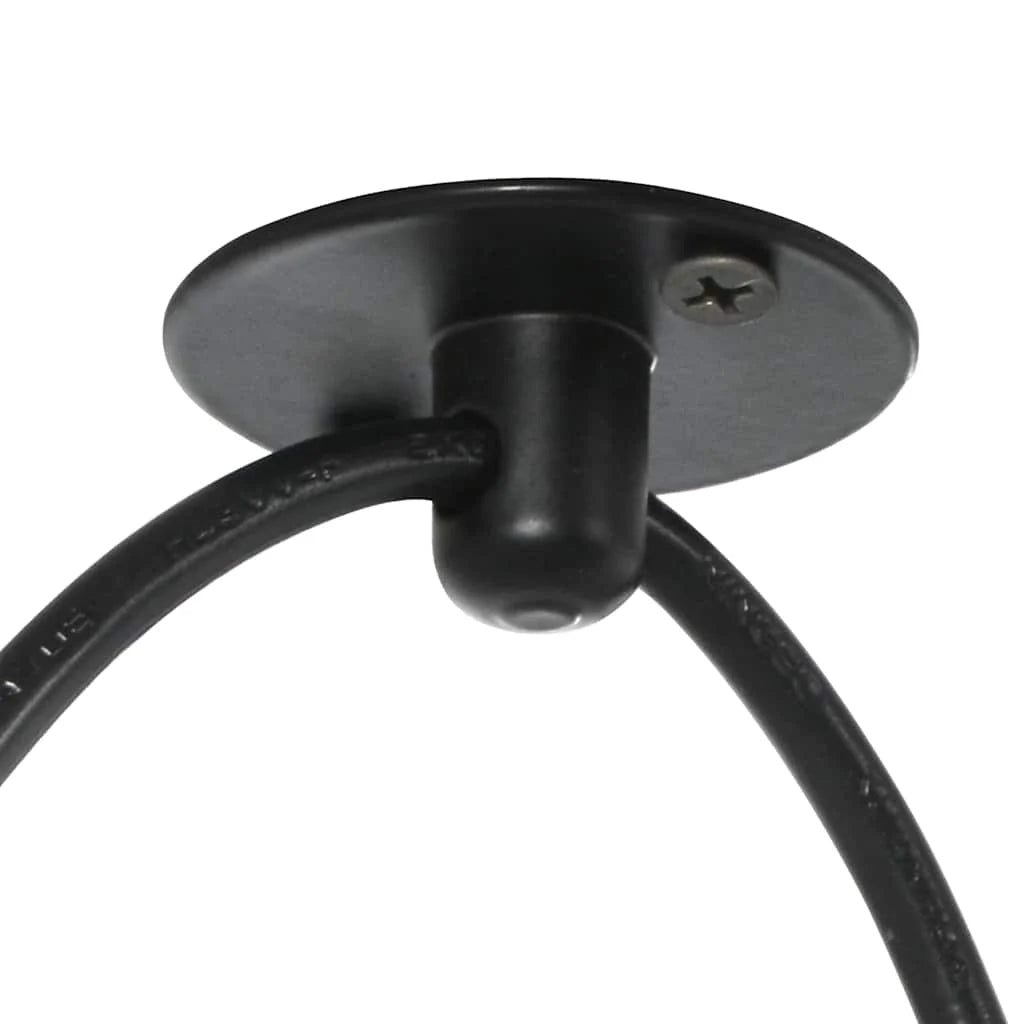 Lampada a sospensione vintage regolabile altezza 150 x 20 cm 3 portalampada design elegante metallo nero sala da pranzo 02_0058020