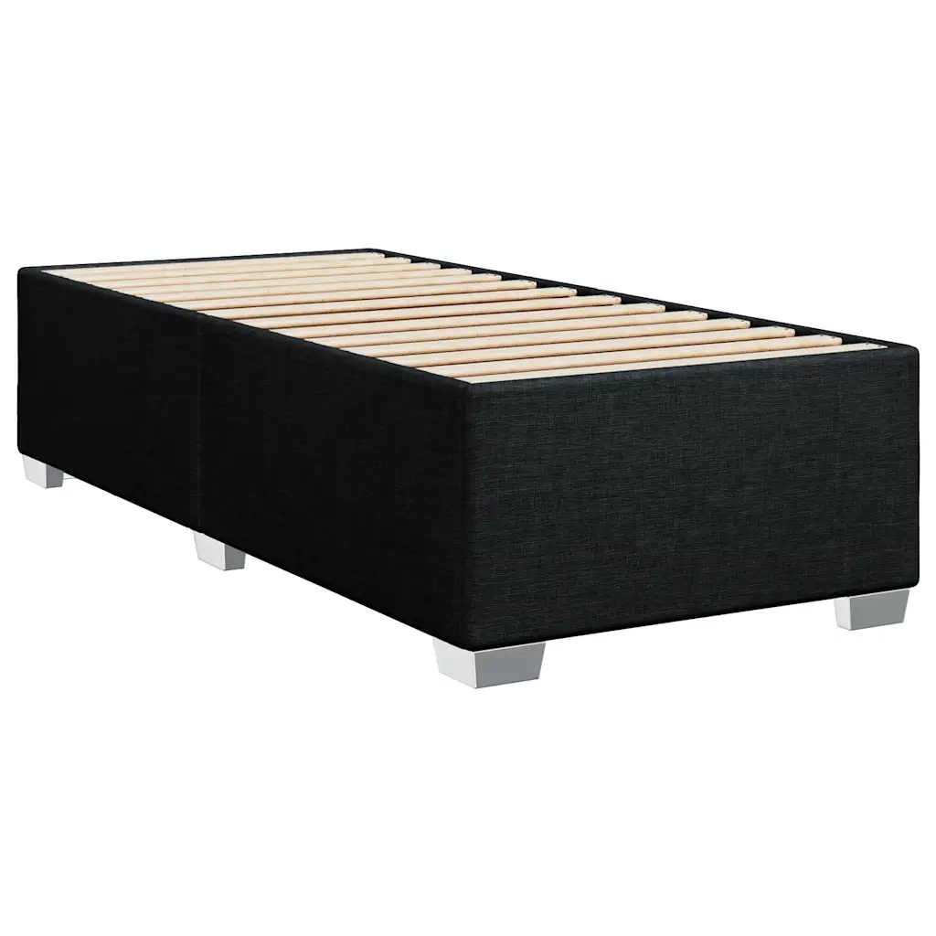Giroletto a Molle con Materasso Nero 90x190 cm in Tessuto 3288045