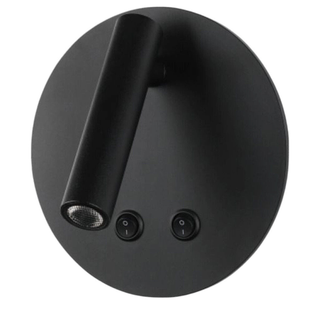 Trade Shop - Applique Led Orientabile Da Parete Doppia Fonte Luminosa 8 Watt Luce Calda 3000k Mr-01 -