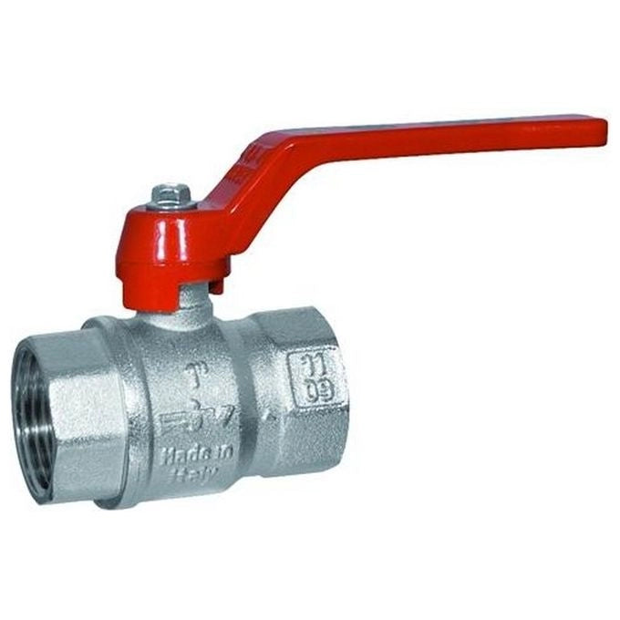 BLINKY F.F.1.1-2'' Valvola a sfera in ottone cromato con attacco femmina-femmina da 1 1-2'' e passaggio totale colore Argentato