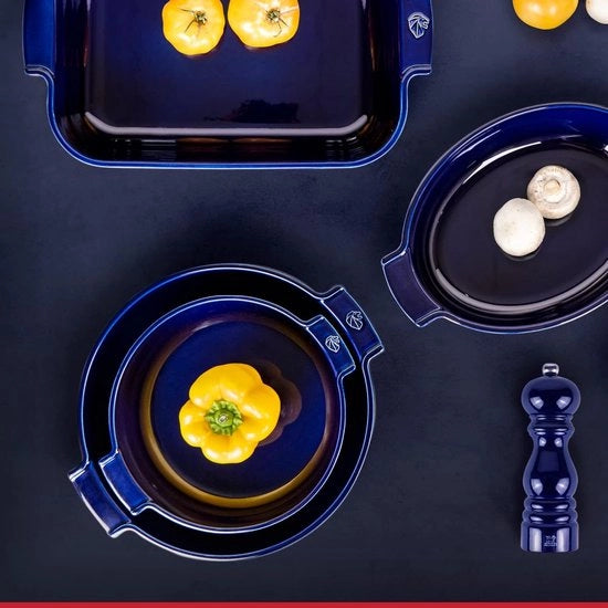Piatto da forno in ceramica blu