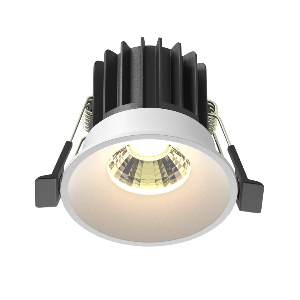 Maytoni lampada da incasso Round 1 luce LED integrato bianco alluminio