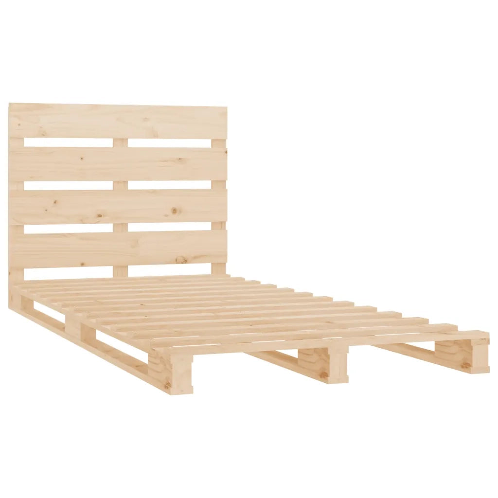 Letto singolo | Letto per adulti | Giroletto senza Materasso 90x200 cm in Legno Massello di Pino