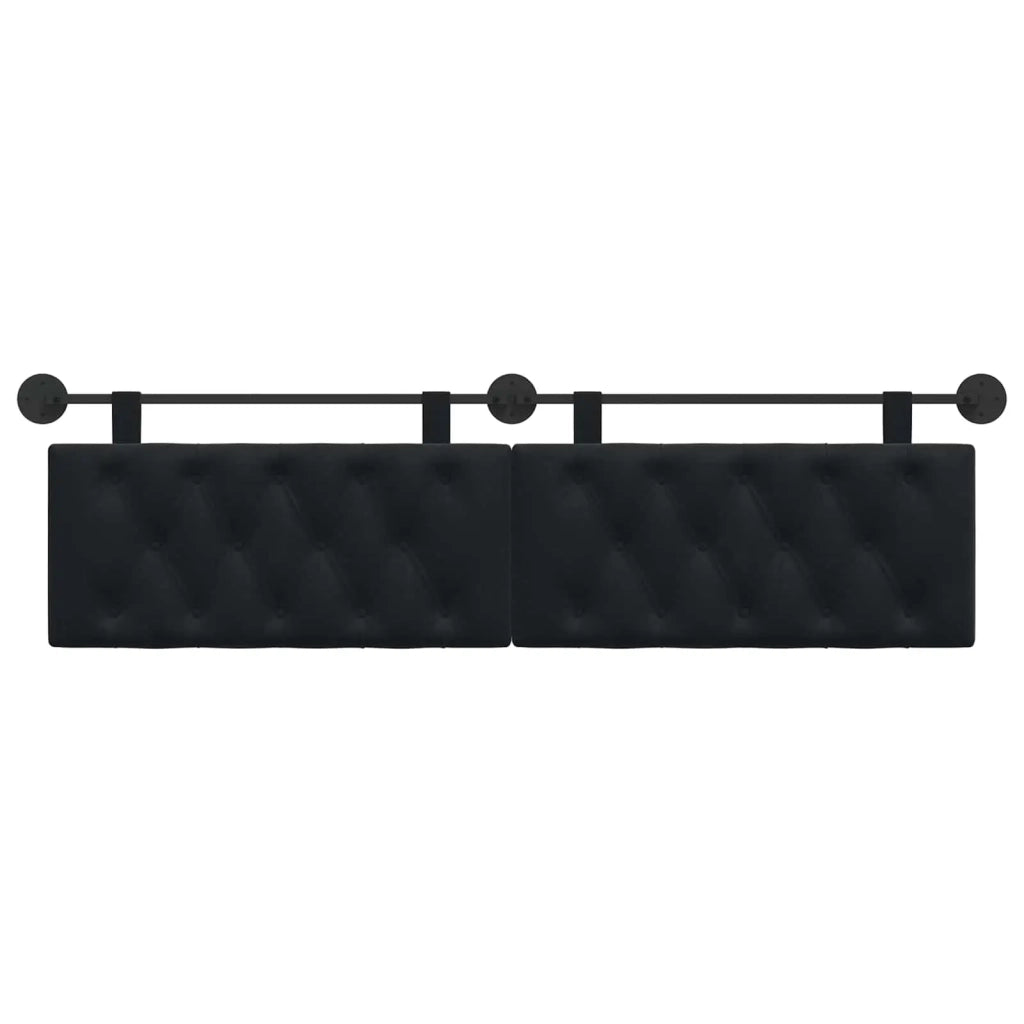 Testiera sospesa Con luce LED Nero Velluto 42032198