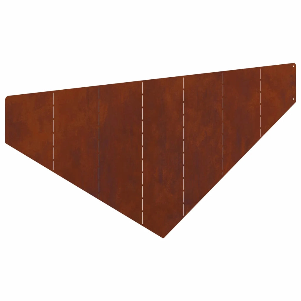 Bordura per Prato 100 x 45 cm Acciaio Ruggine 8008901