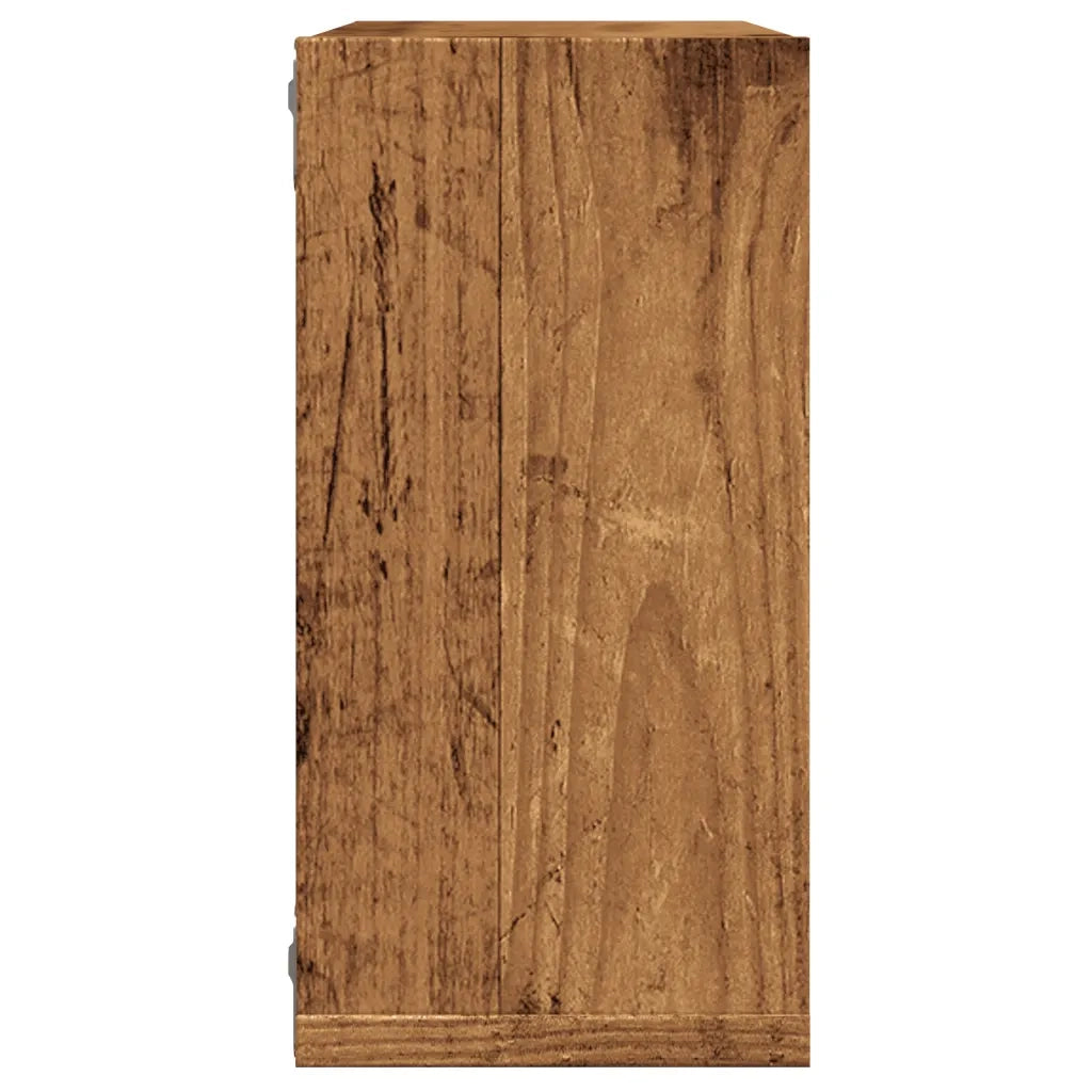 Mensole Parete a Cubo 4 pz Legno Vecchio 30x15x30 cm Truciolato 856577