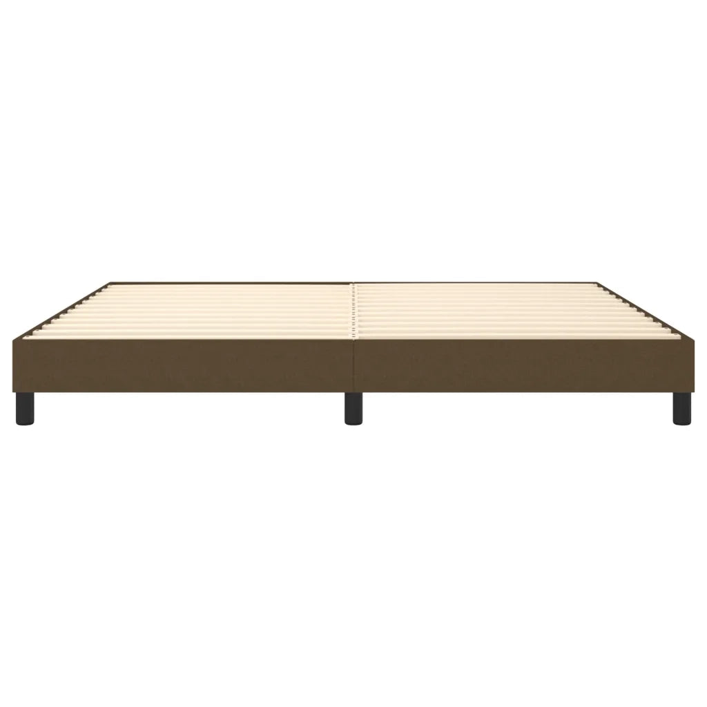 Letto matrimoniale | Letto per adulti | Struttura Letto a Rete a Molle Marrone Scuro 200x200 cm in Tessuto