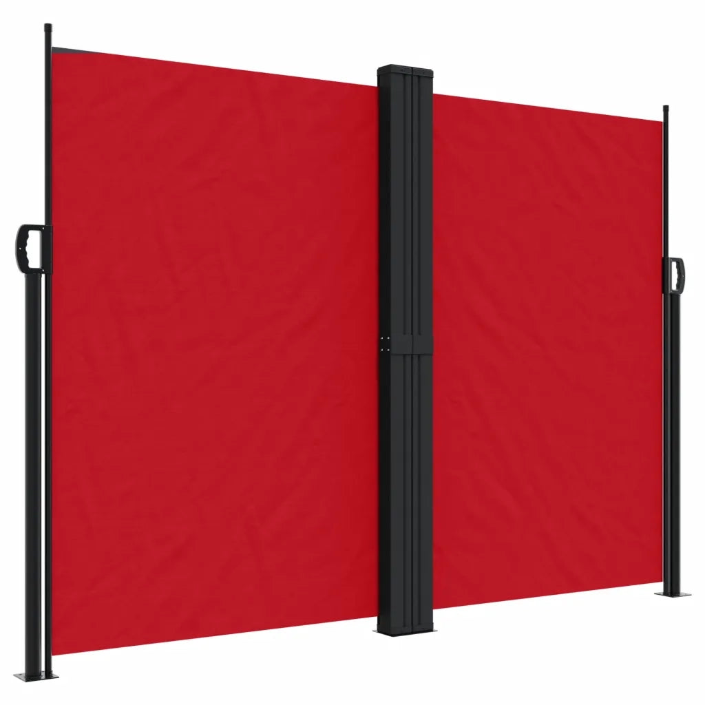Tenda da Sole | Tenda parasole Laterale Retrattile Rossa 180x1200 cm