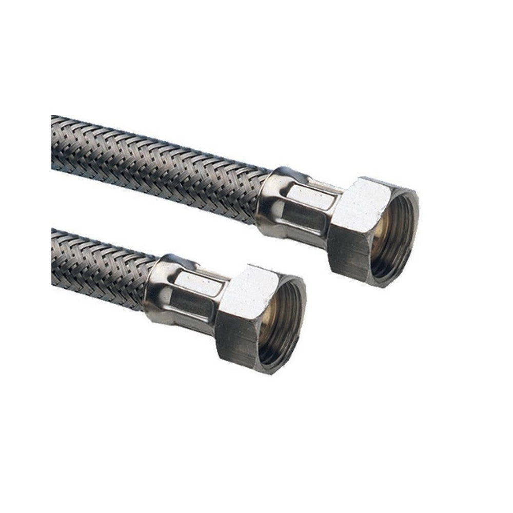 Flessibile acqua ff 1/2 x 1/2 x 40cm da 1/2 rivestimento in acciaio inox per rubinetto