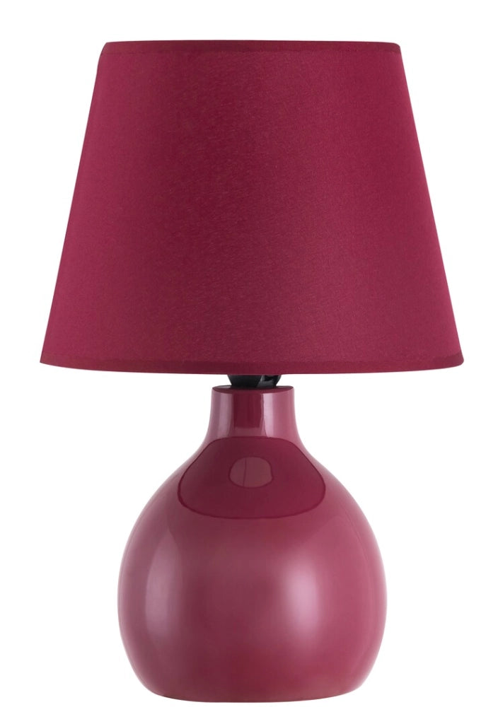 Lampada da tavolo Ingrid bordeaux E14 Rabalux 4478