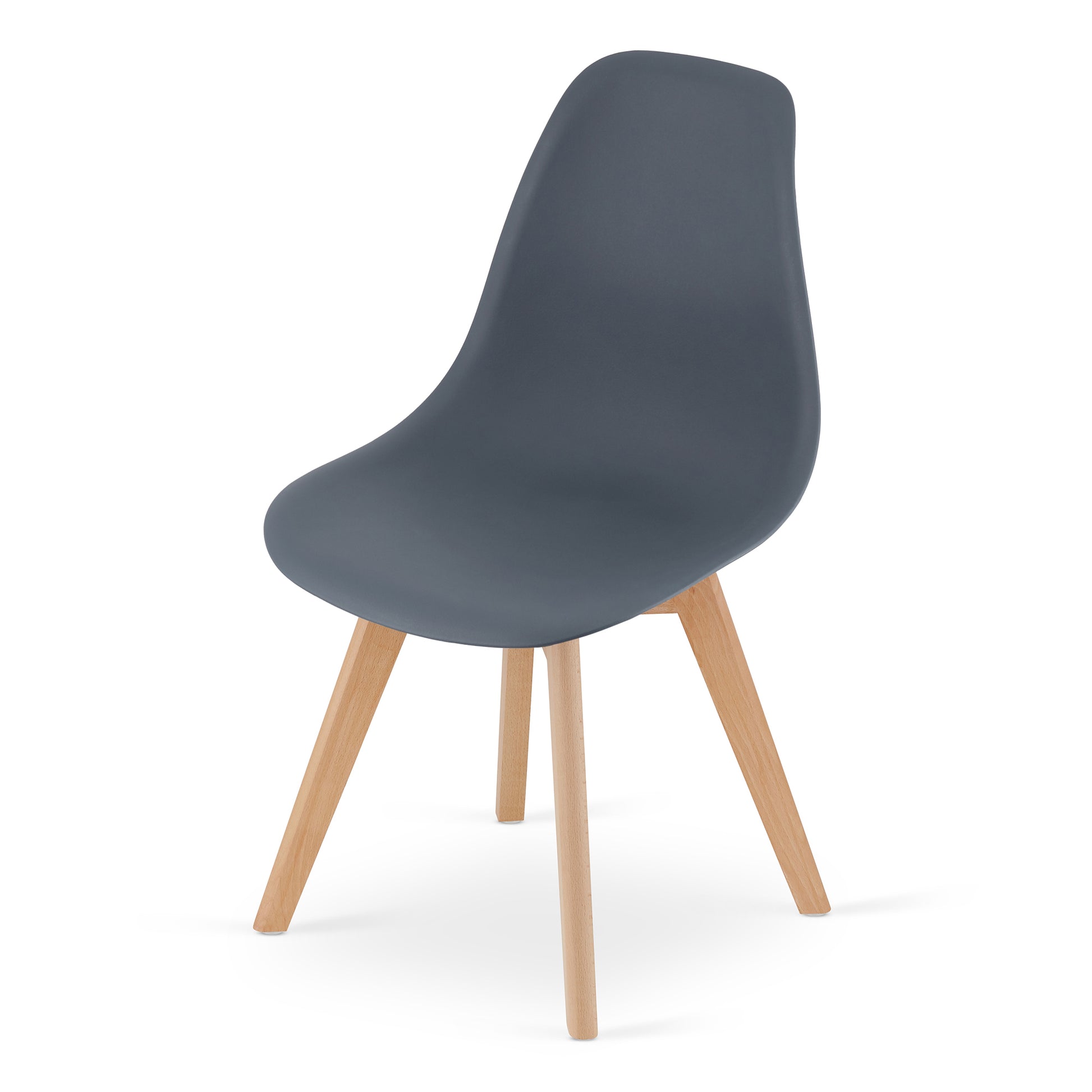 Sedia VALORA KITO - Ardesia scura, design ergonomico per soggiorno e ufficio