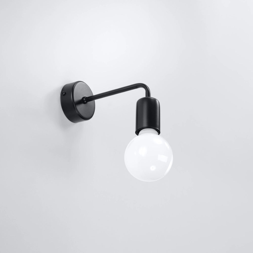 Applique BASILIK Pure Lume nera E27 1 luce metallo