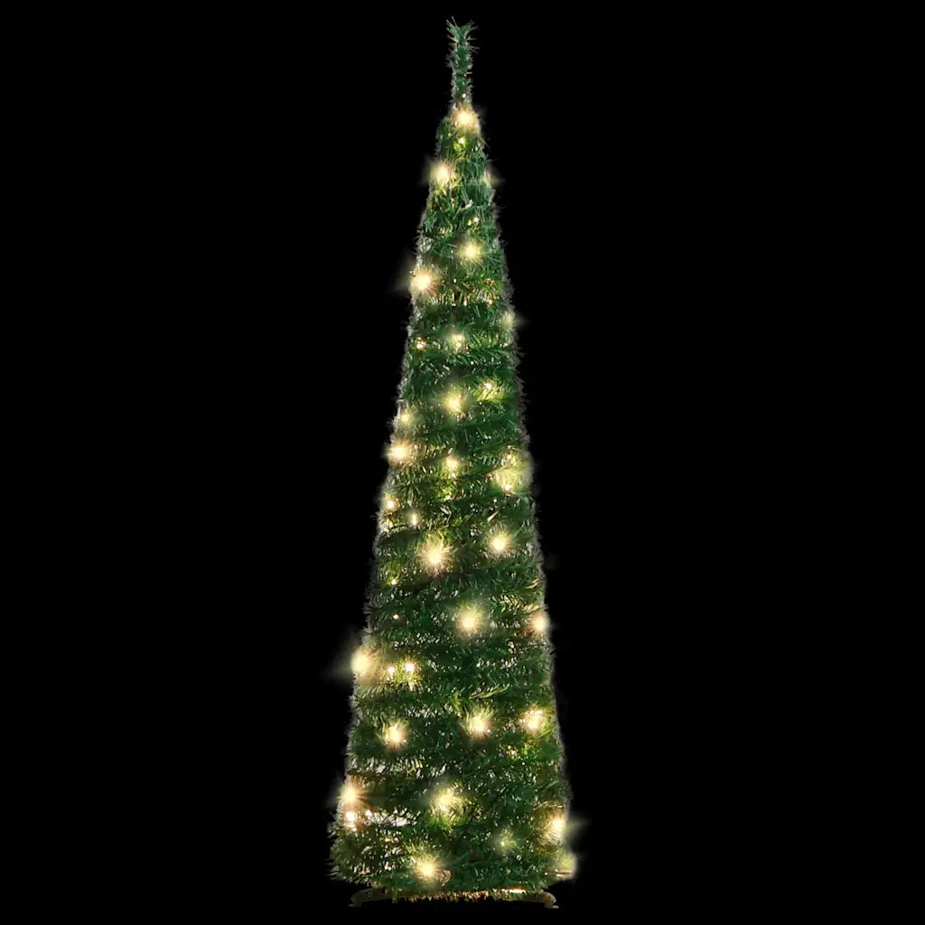 Albero di Natale Artificiale Pop-up con 50 LED Verde 120 cm 357751
