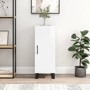 Credenza Bianco Lucido 34,5x34x90 cm in Legno Multistrato 828566