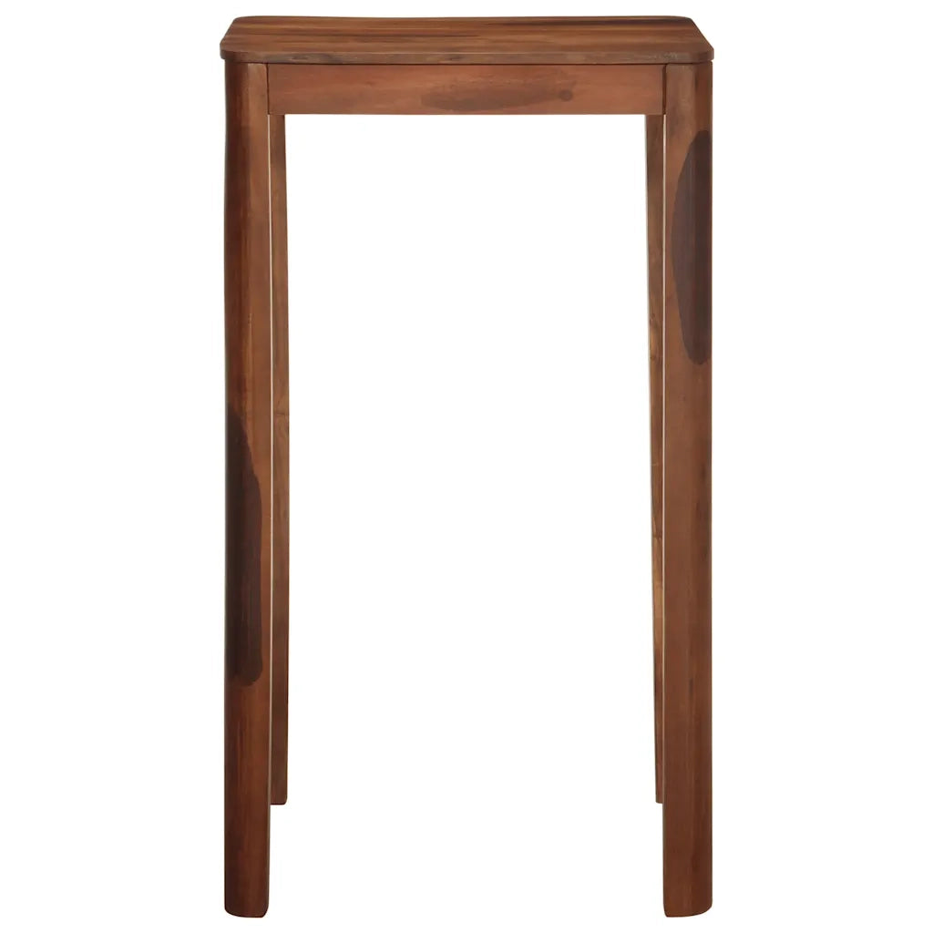 Tavolo da Bar 60x60x107 cm in Legno Massello di Acacia