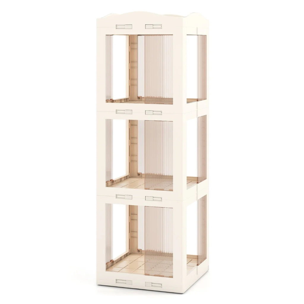 Libreria girevole a 360° 36,5 x 36 x 108 cm salvaspazio design elegante PP bianco 20_0015905