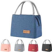 Borsa da picnic isolata, borsa da pranzo impermeabile, termos per uomo e donna, borsa da pranzo impermeabile portatile per uomo e donna, ufficio, scuola, lavoro, picnic, snack (blu)