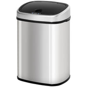 Bidone con sensore 48L ¨C zephmum ¨C acciaio inox argento