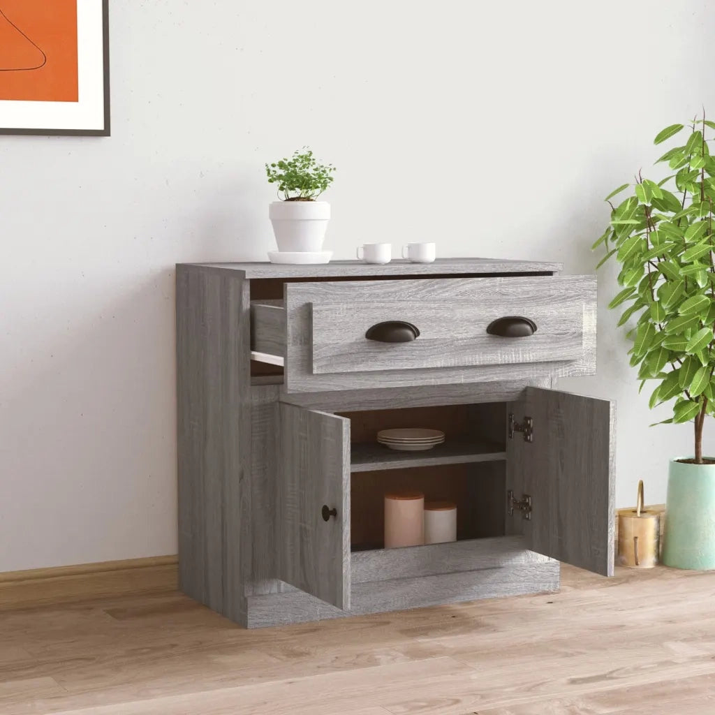 Credenza Grigio Sonoma 70x35,5x67,5 cm in Legno Multistrato 816430