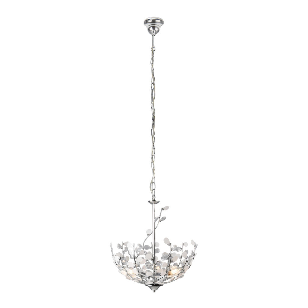 Lampadario Ampthill con Cristalli Artificiali Altezza 124 cm - Colore Cromo lux.pro