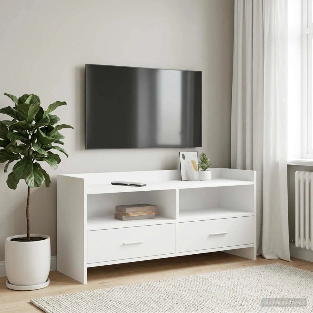 Mobile TV 100 x 33 x 47 cm Bianco Legno ingegnerizzato 8011155