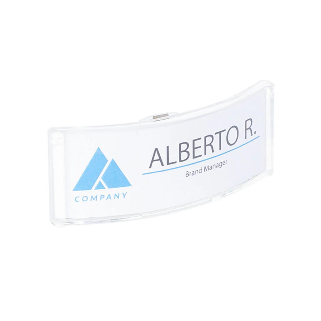 Porta Badge Porta nome curvo per eventi congressi meeting