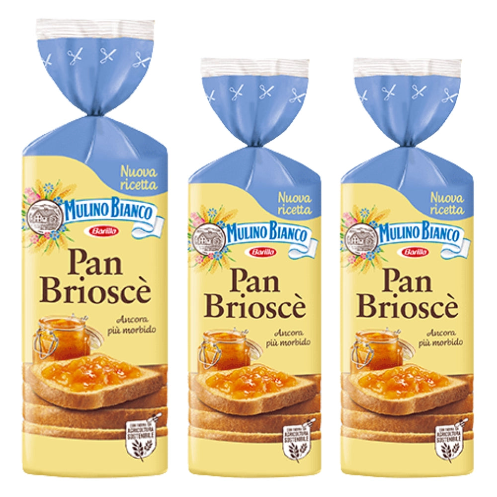 Mulino bianco pan briosce 3 confezioni da 400 grammi