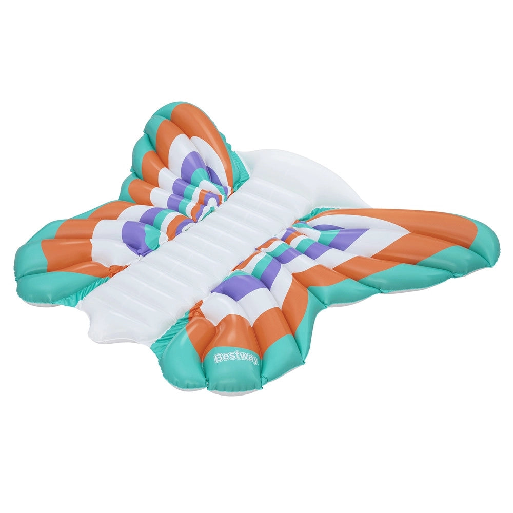 Trade Shop - Materassino Gonfiabile Boho Butterfly Mare Piscina Forma Farfalla 193x176cm Estate 43963 -