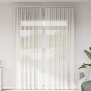 Tende in Voile con Tasche per Aste 2 pz Bianco 4102245