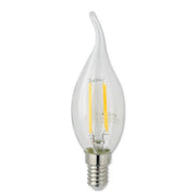 Trade Shop - Lampadina Led 4 W E14 Colpo Di Vento Luce Fredda Naturale Calda 440lm C35a-t - -bianco Freddo      -