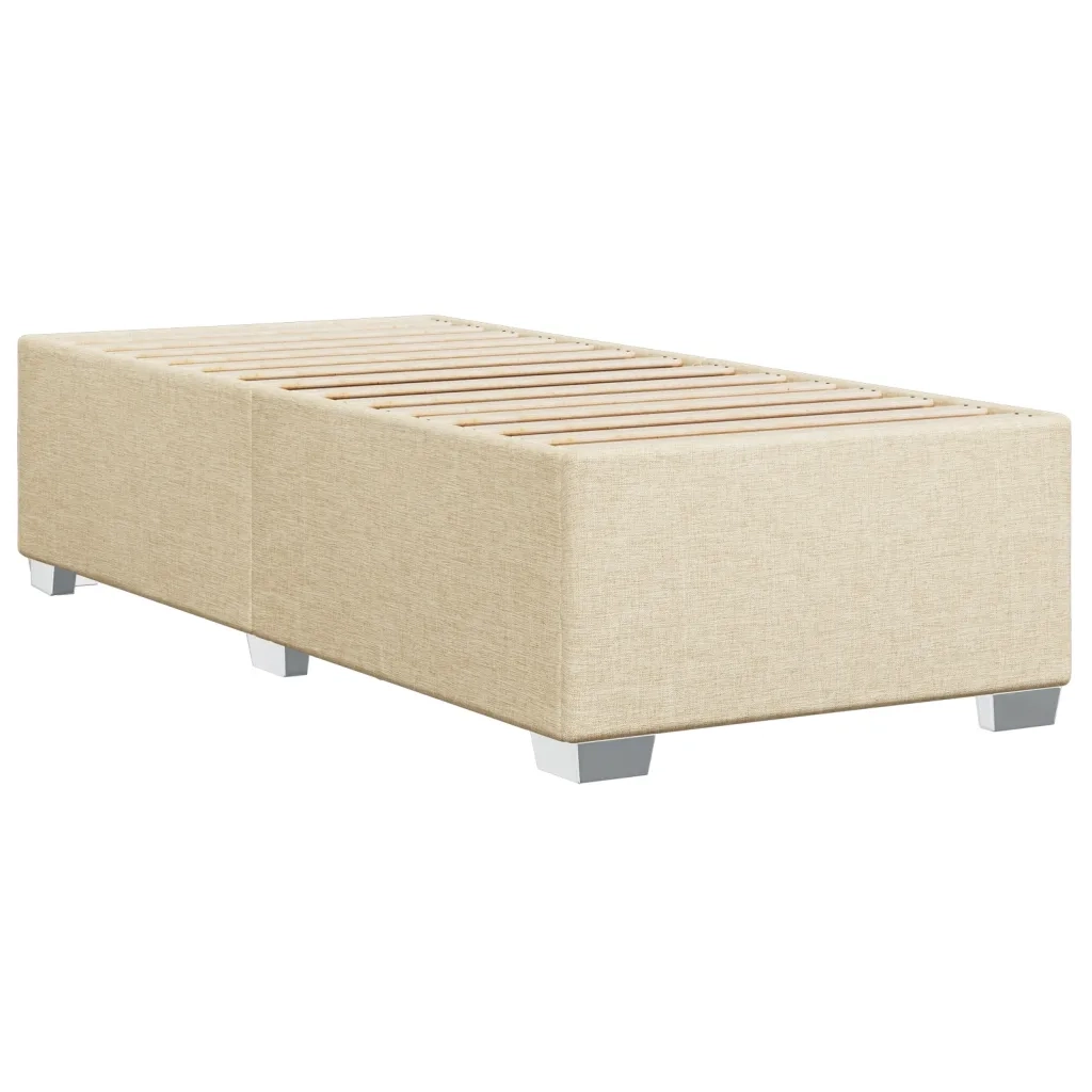 Giroletto senza Materasso-Struttura Letto Crema 100x200 cm in Tessuto 528536