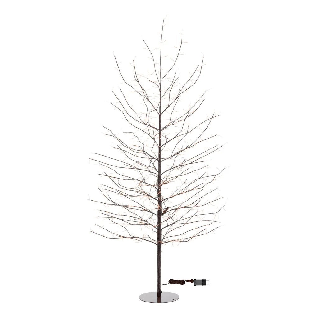 Albero luminoso Tiglio marrone con microled bianco caldo, uso interno - 1.7 METRI