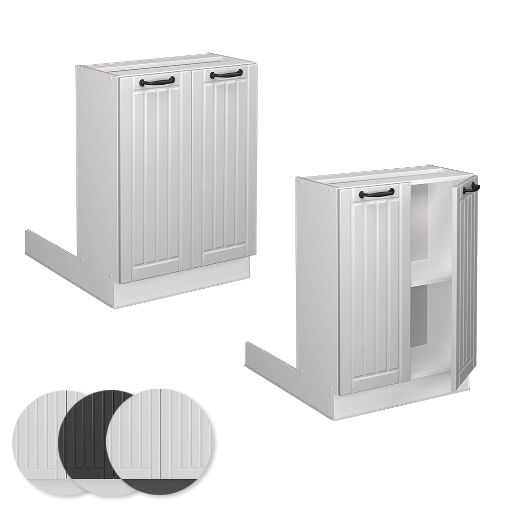 Vicco Isola cucina Bianco casa di campagna 60 cm senza piano di lavoro